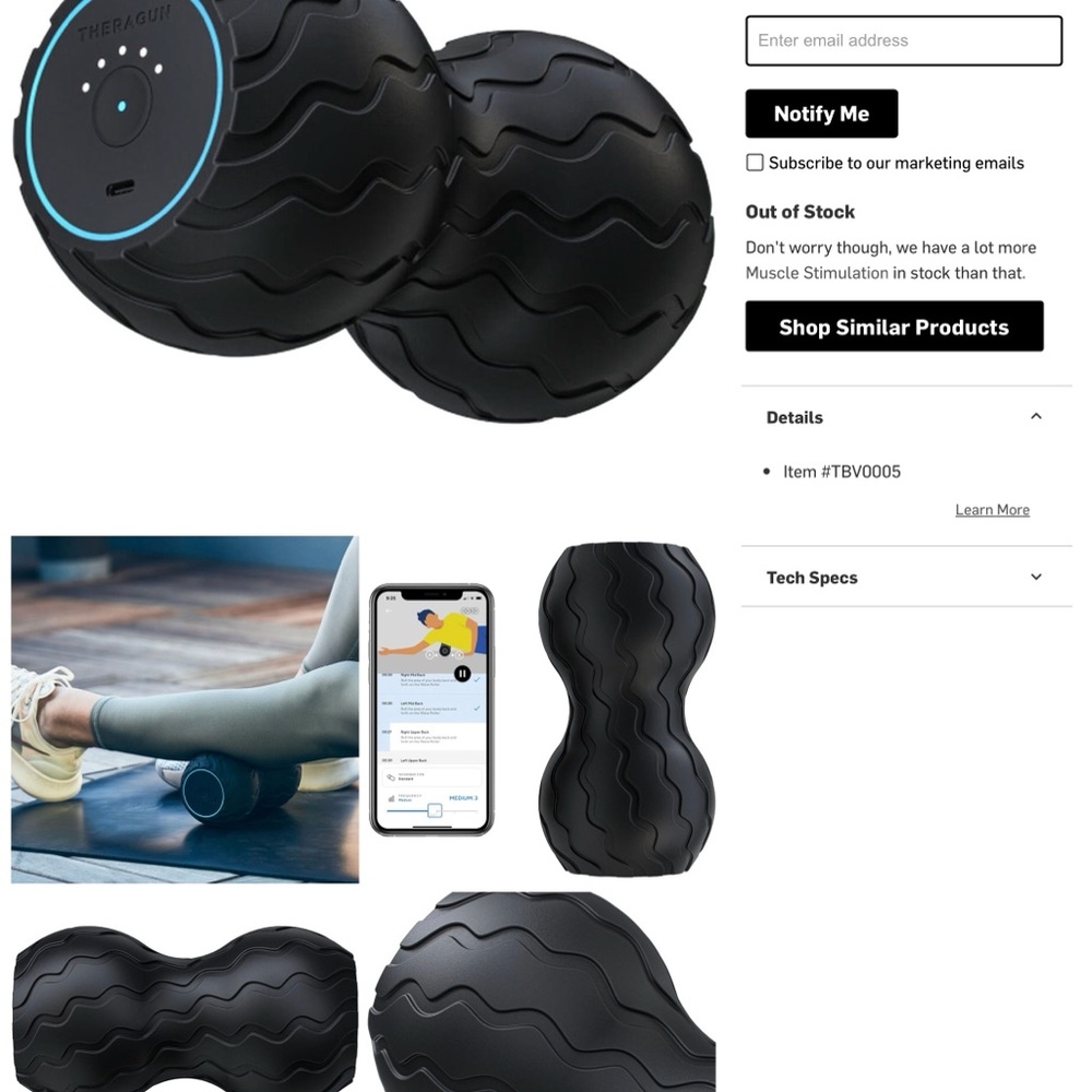 Therabody Black Wave Duo Massager